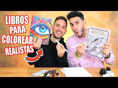 Artemaster vs HaroldArtist⁩ coloreando libros: ¿QUIÉN tiene MÁS TALENTO? ​🤔​✍🏻​