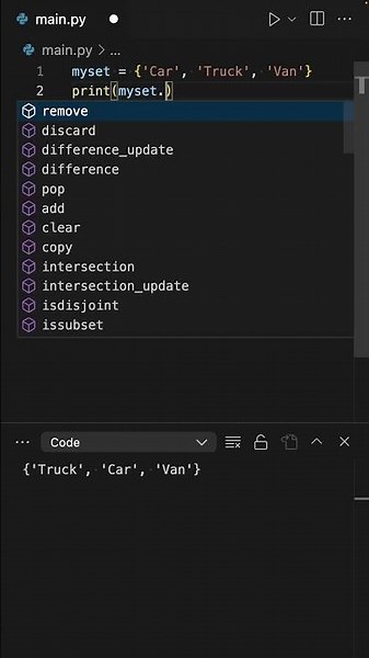 Random Element with Python Set Pop!