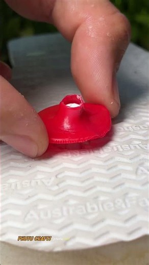 Tips using plastic bottle caps and flip flops