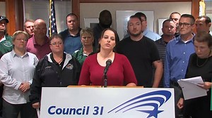 AFSCME Council 31 held a press conference today to call for stronger measures to address the growing number of inmate assaults on staff in state prisons and youth centers. Council 31 Executive Director Roberta Lynch called on DOC and DJJ management to take immediate steps to prevent further injuries. Alanea Lewis (Pontiac CC), Cody Dornes (East Moline CC), Linda Mangrum (IYC-Harrisburg), and Cory Knop (Lawrence CC) described violent assaults that occurred at their facilities and corrective actio