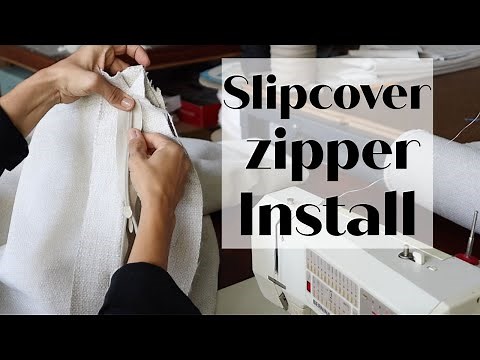 How to install a zipper in a sofa slipcover