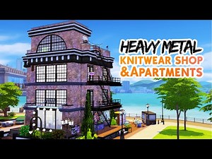 METAL KNITWEAR SHOP & APARTMENTS - Nifty Knitting | Sims 4