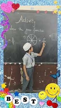 #Colour the Given Fraction | Easy Fraction Activity for Kids#teacher