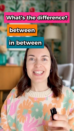 English with Aga | BETWEEN and IN BETWEEN - what’s the difference in English? 🇬🇧 #englishgrammar #grammar #learnenglish | Instagram