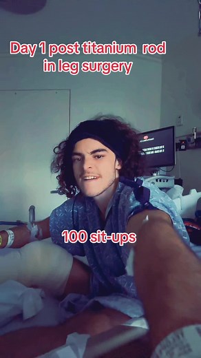 Leg Workout with Titanium Rod Surgery Recovery Progress