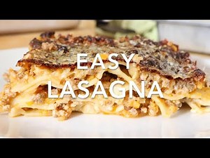 Easy Lasagna Recipe with Béchamel sauce