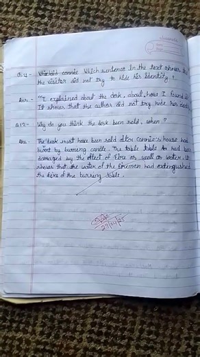 class 8th English chapter 1 question and answer