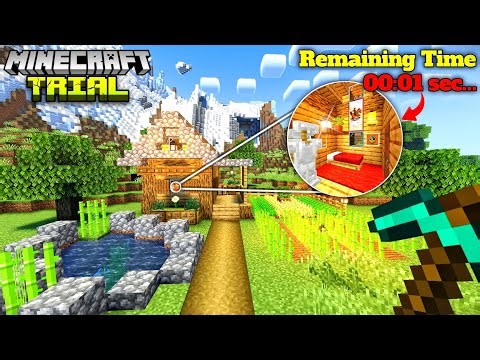 I Built a "Perfect Survival Base" in Minecraft Trial (90 Minutes Only!)