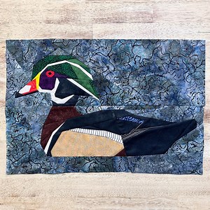 Wood Duck Fpp--woodland and Riverside Animals Series--paper Piecing Quilt Block Pattern - Etsy