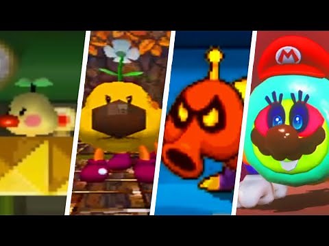 Evolution of Wiggler in Super Mario Games (1990 - 2021)