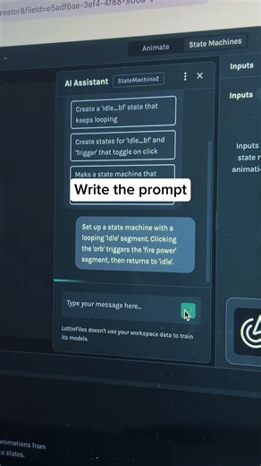 Create interactive animation using AI 🔥 #motiondesigner #aiprompt #designAI #motiondesign
