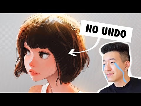 Can you paint without UNDO? | Digital Art Challenge