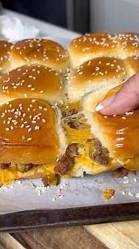 Super viral Cheeseburger Sliders! 10/10 delicious #slider #cheeseburger #easyrecipe