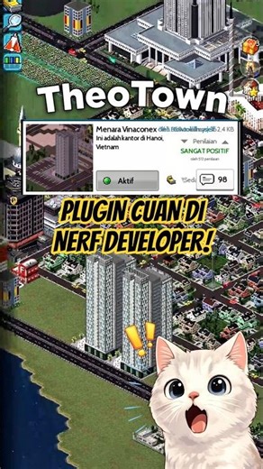 PLUGIN CUAN INI DI NERF DEVELOPER THEOTOWN! Menara Vinaconex #shorts