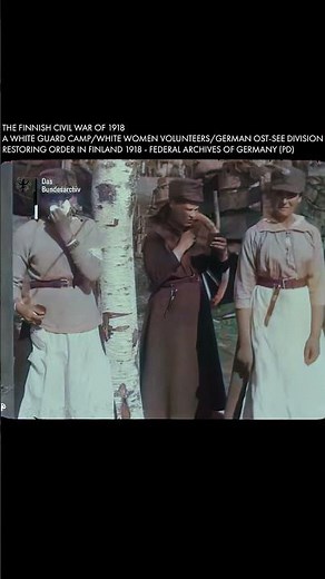 Very Rarely Seen Footage of the Finnish Civil War - 1918
