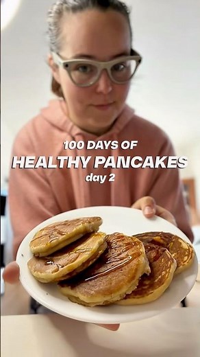 Day 2 of 100 Days of Pancakes 🍋🥞High Protein Lemon Pancakes