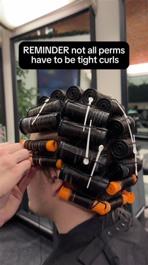 Not all perms have to be tight! There are so many different types:) #looseperm #curlhair #salon