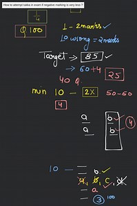How to attempt tukka in exam if negative marking is very less ?... | Filo