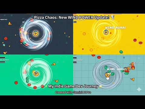 Pizza Chaos Gameplay: Using WIND AURA to Defeat Enemies! 💨