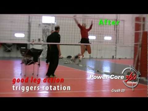 How to Hit Volleyball Harder and Improve Arm Swing - Leg Action Training at Club Practice