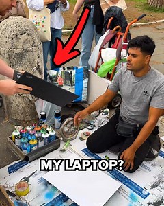 677K views · 8.1K reactions | I asked a Street Artist to paint my Laptop for 10 euros | VTRND | Facebook