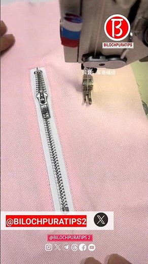 Simple ways to make zipper pockets Part 07