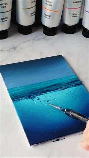 🌞✨ on Instagram: "easy underwater painting idea 🌊 acrylics on 5x7" canvas board #canvasart #artidea #canvasidea #paintingideas #easypainting #aestheticpainting #paintingvideo #fyp #foryou #FypArt #ArtOnFyp #CreativeVibes #DigitalArt #ArtCommunity #PaintingInspiration #ArtVideo #InstaArt #ArtisticExpression #SkillShare #ArtLovers #FypCreativity #ArtJourney #VisualArt #TrendingArt #ExploreArt #FypArtists #ArtisticTheft #ColorTheory #InspireCreate"