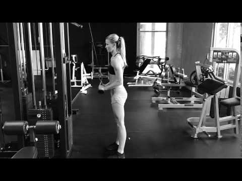 Standing Cable Tricep Extension with V-Bar