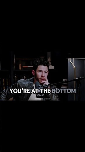 Live like you're at the bottom.. - Nick Jonas #nickjonas #advice #motivation #mindset