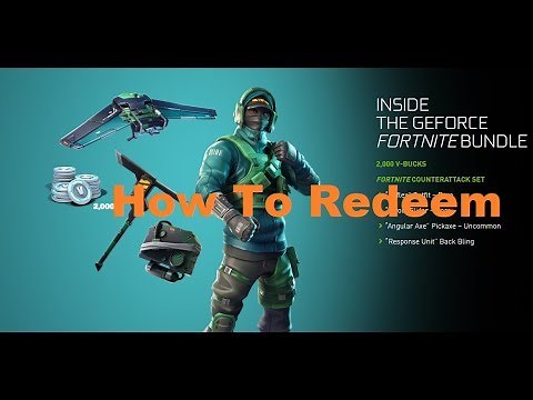 How to REDEEM the NVIDIA fortnite bundle | TUTORIAL