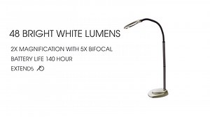 The Original Mighty Bright Floor Light Magnifier for Reading, Sewing and Crafting