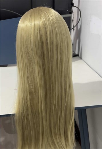Long Straight Gold Wig for Cosplay Enthusiasts