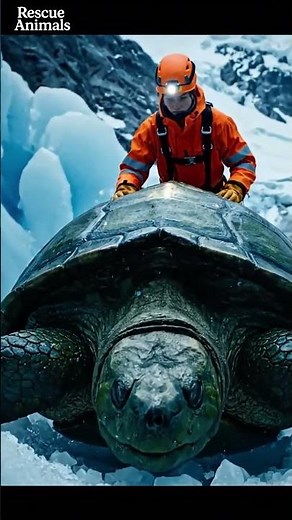 Ancient Giant Turtle Frozen in Ice! IMPOSSIBLE RESCUE!