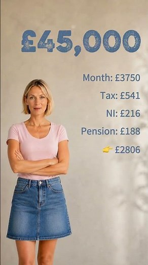 £45,000 Salary UK — Exact Take-Home Pay 2026/27