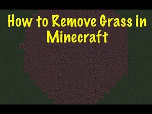 Minecraft Tutorial: How to Remove Grass From Your Spawn Chunks