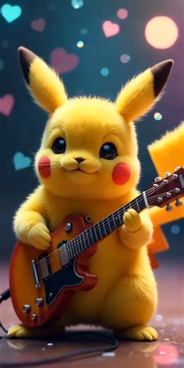 Pikachu Strums Guitar: A Musical Pokémon Experience
