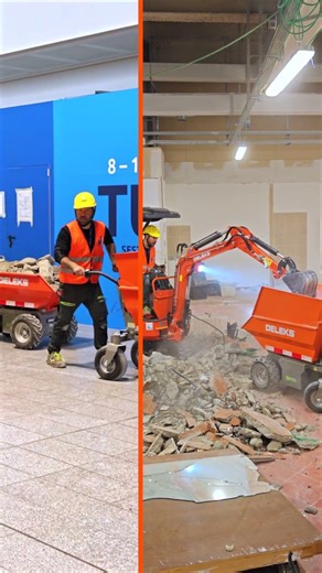 DELEKS E110: miniescavatore elettrico al lavoro in cantiere