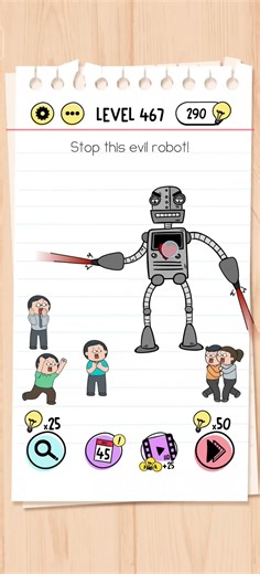 Brain Test Level 467 Solution & Walkthrough | Tricky Puzzles (Android & iOS Shorts)