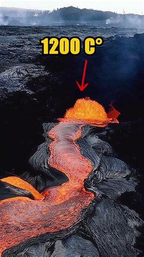 Lava flowing with 1200 C°