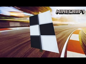 Checkered flag banner tutorial - Minecraft
