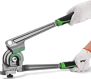 Pipe Tube Bender - 3 in 1 Tubing Bender, 180 Degree 1/4 3/8 1/2 Inch OD Copper Aluminum Tube Bender for HVAC Air Conditioning Refrigeration Repair, Tubes Bending Tools