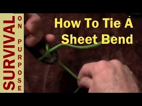 How to Tie A Sheet Bend - Boy Scout Knots