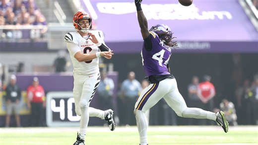 Jake Browning is 30th in the NFL in passes thrown, but first in interceptions