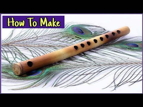 How To Make A Bamboo Flute।। Make A Bamboo Flute Step By Step।। DIY Bamboo Craft Flute Making idea