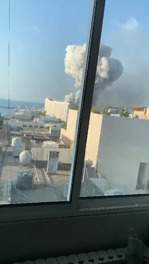 #beirut #beirutexplosion my friend who took this video is still in the hospital 😭💔