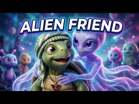 Zeno Meets an Alien👽 | A Cinematic 3D Animated Short Film 🐢🌌