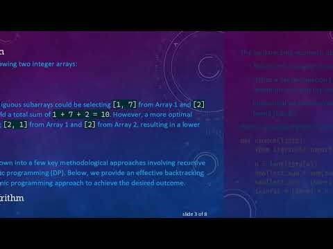 Finding the Minimum Sum Contiguous Subarrays from Multiple Integer Arrays