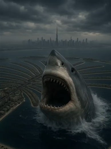 Megalodon Attacks Palm Islands: Scary Shark Encounter