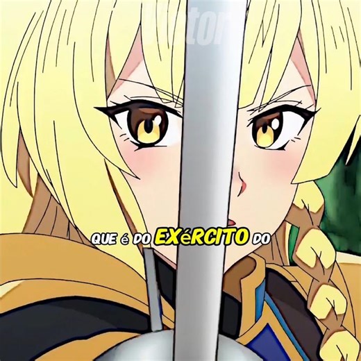 She pointed her sword at him without knowing who he really was.