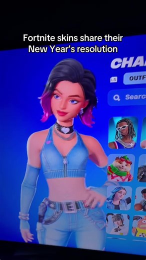 Fortnite skins share their 2026 New Year’s resolutions🫩✌️😭 CODE GIGGITYCLAM #fortnite #fyp #meme #viral #newyears